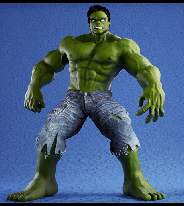 Hulk + Run Animation preview image 1